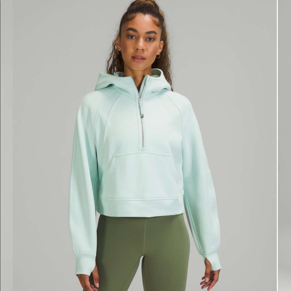 Lululemon Scuba Oversized Half-Zip Hoodie *Delicate Mint